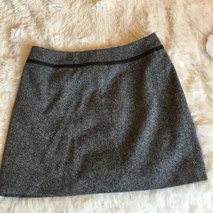 INC Grey and Black Wool Blend Skirt Size 6P